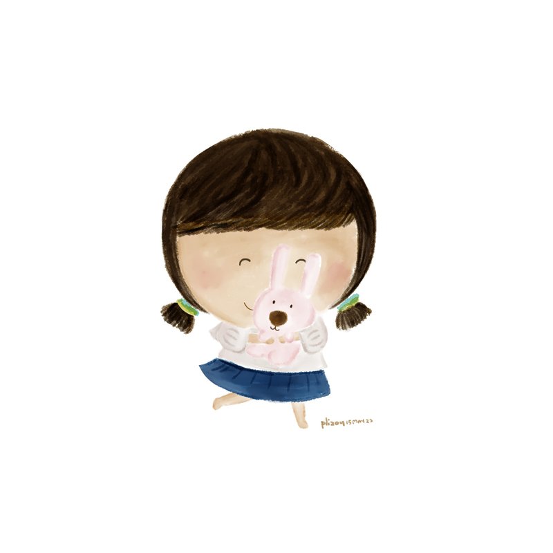 Customized Digital Portraits of a Person or a Pet - 電子似顏繪/繪畫/插畫 - 其他材質 