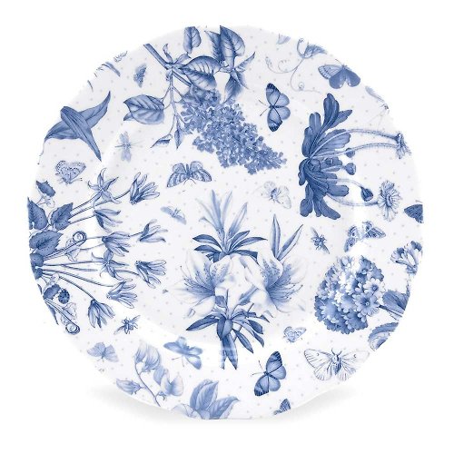 Portmeirion 英國Portmeirion Botanic Blue淡雅植物藍系列-22cm餐盤(8.5吋)