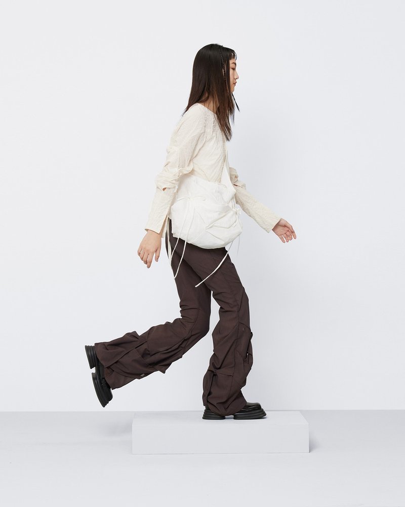 tan tan / Pair Bag - 白 - 側背包/斜背包 - 其他材質 白色