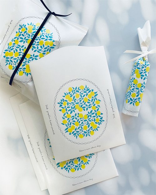 VIOLA graphics & paper products Lemon Paper Bag #01