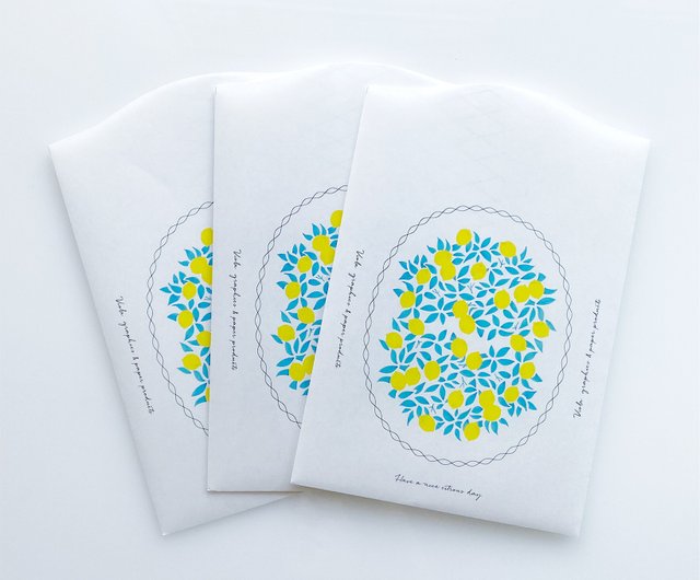 Paper Bags - Lemon Print