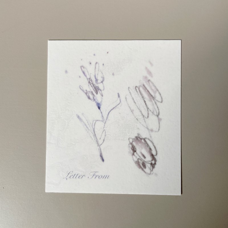 【Where the soul is】Little Flower tattoo sticker no.2 - สติ๊กเกอร์แทททู - กระดาษ สีม่วง