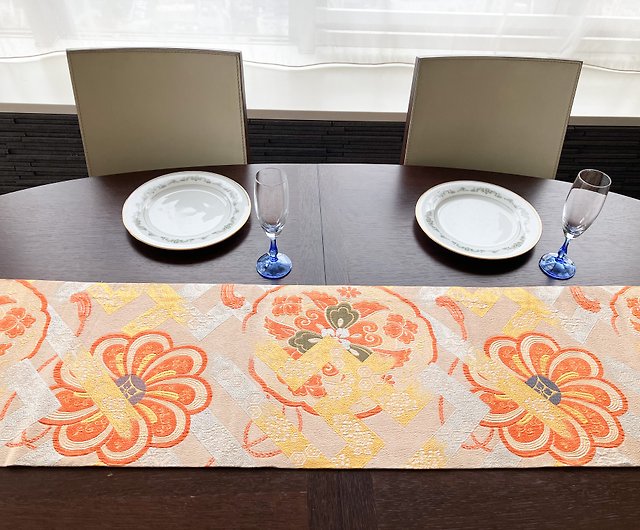 高級素材使用ブランド 専用◼︎C815◼︎一点物 袋帯 正絹 テーブル 