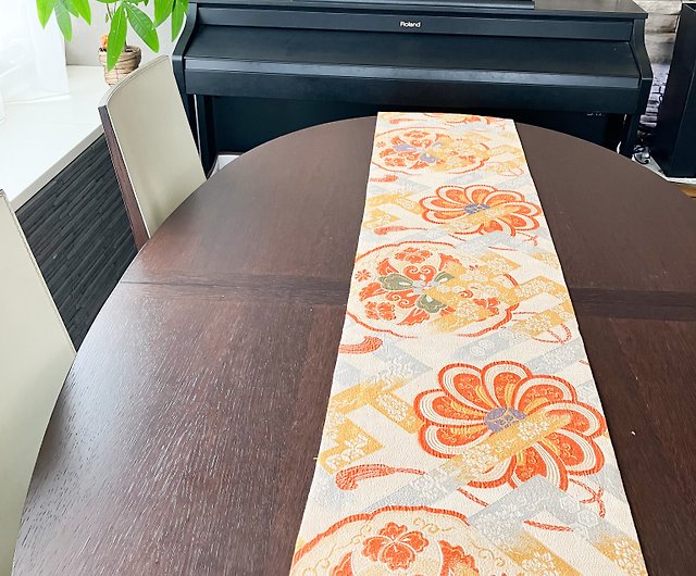 豪華 着物の帯のテーブルランナー 正絹100% - ショップ Japanese style ...