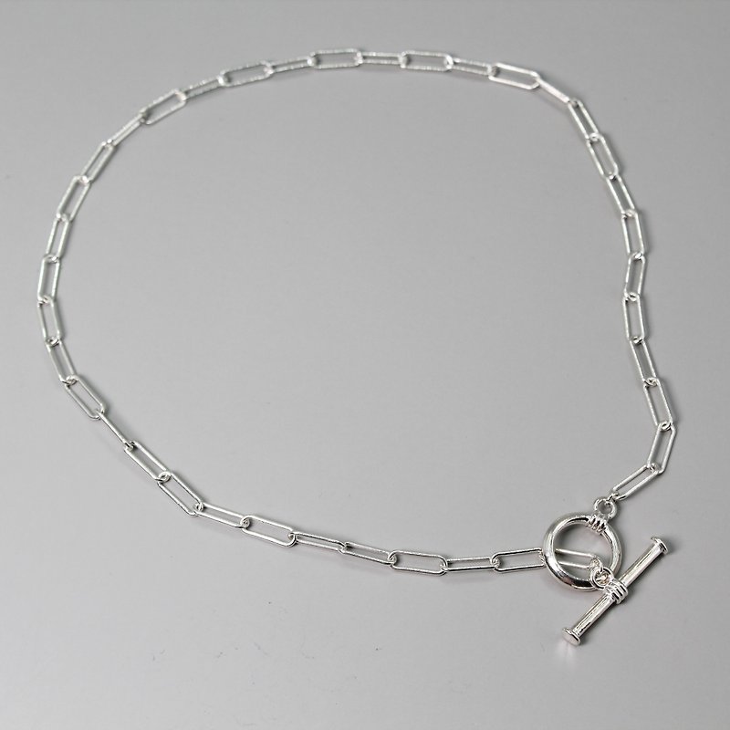 Silver chain。NECKLACE。SILVER JEWELRY SERIES - Earrings & Clip-ons - Sterling Silver Silver