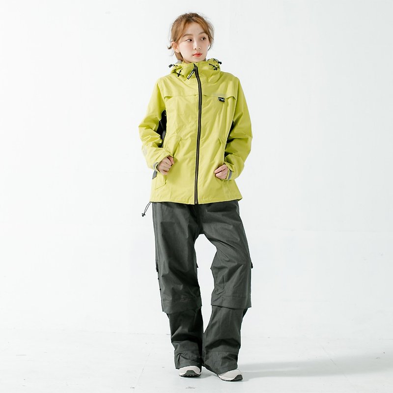 Aero9 patents breathable two-piece raincoat (A9)-mustard yellow - ร่ม - วัสดุกันนำ้ สีเหลือง
