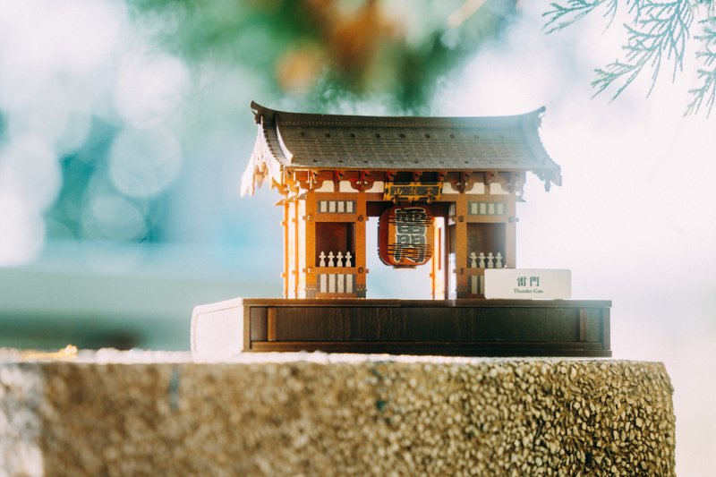 【 DIY 手作】雷門－東堂微縮模型－|聖誕禮盒 |建築 |立體拼圖 | - 擺飾/家飾品 - 木頭 紅色