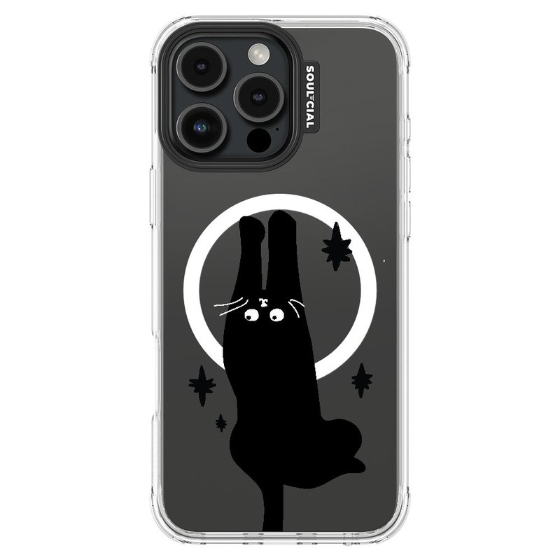 Catitude Naughty Cat Claw iPhone 16 電話ケース MagSafe 磁気保護ケース - スマホケース - その他の素材 