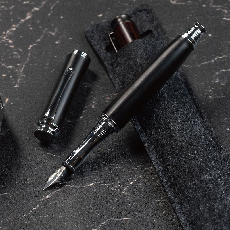 [Old Pal Series Fountain Pen/Ball Ball Pen] East African Black Dalbergia | Customized (single product) - Fountain Pens - Wood Black
