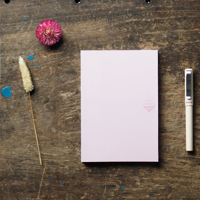 Free-way 180-day non-aging log B6-light honey powder - Notebooks & Journals - Paper Pink