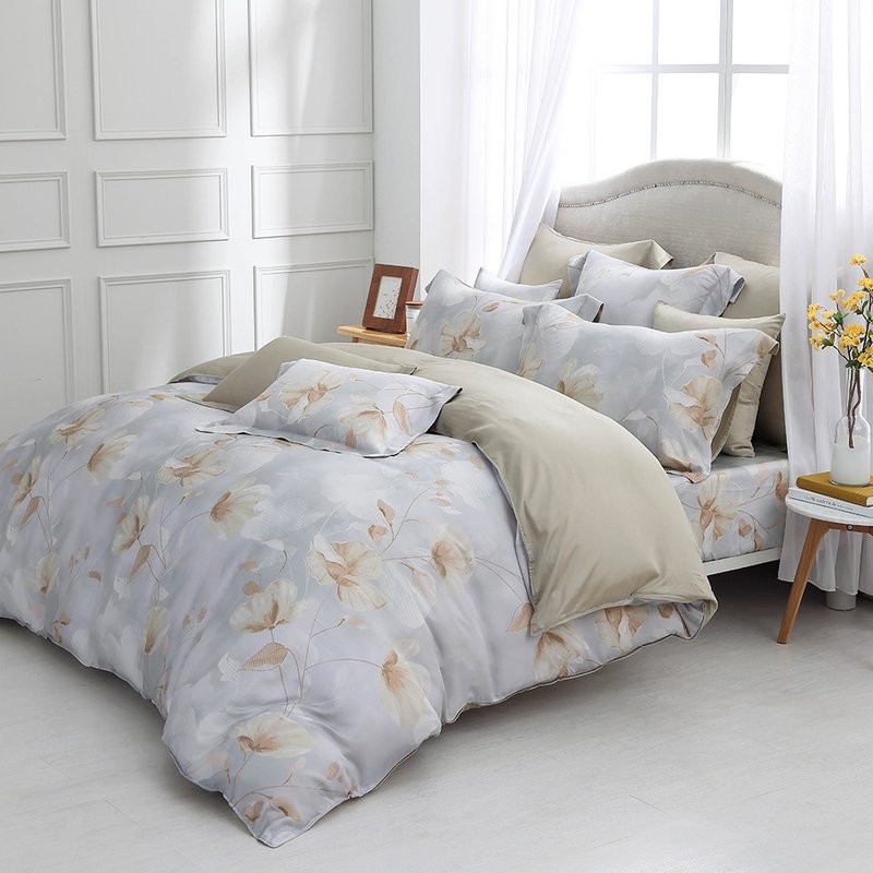 Hongyu 400 Woven Tencel Thin Quilt Cover/Dual-Purpose Quilt Cover Youte Gold - Bedding - Other Materials Gray