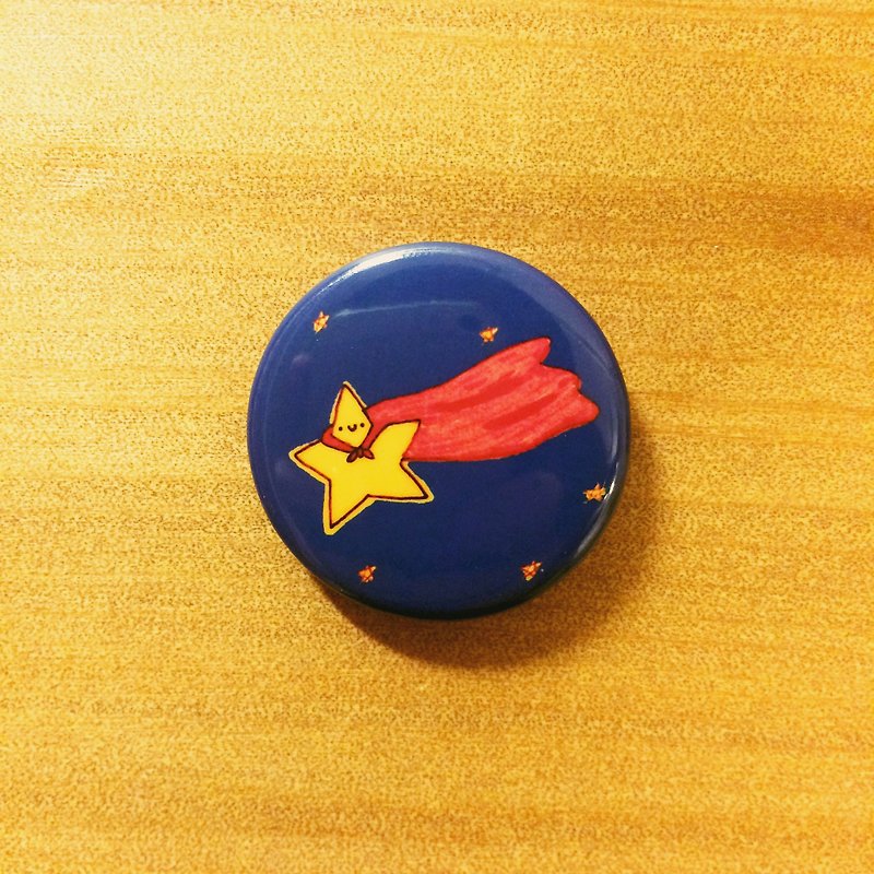 Darwa-Superman Meteor-Badge - Badges & Pins - Plastic 
