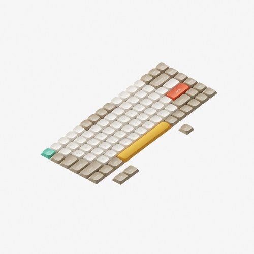 【キーキャップ付！】【美品】Nuphy Air75 ワイヤレス(赤軸2.0) nuphy Air75 V2 ホワイト 赤軸 75% ワイヤレスキーボード
