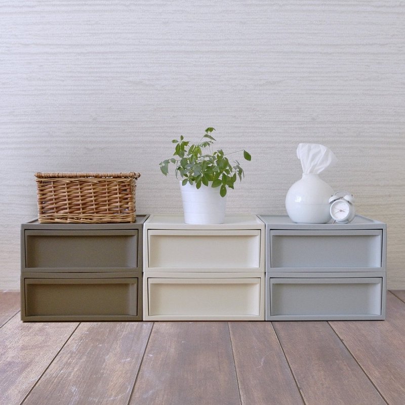 日本RISU 北歐風堆疊抽屜櫃組(加大版) S - 居家收納/收納盒/儲物盒 - 塑膠 