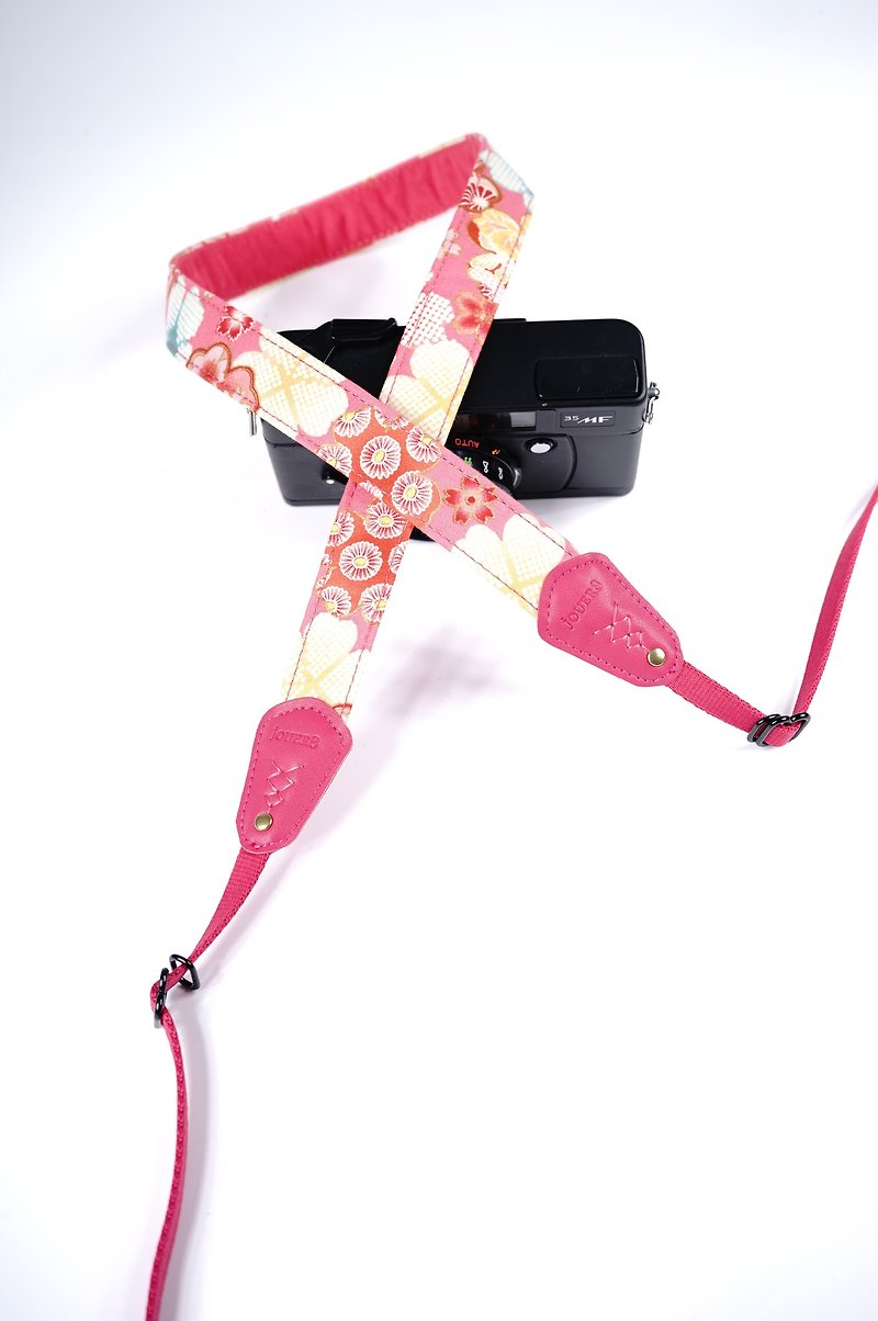 花見舒壓相機背帶2.5 - 相機/拍立得 - 棉．麻 粉紅色