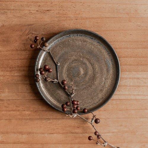 上作美器 灼金點心盤