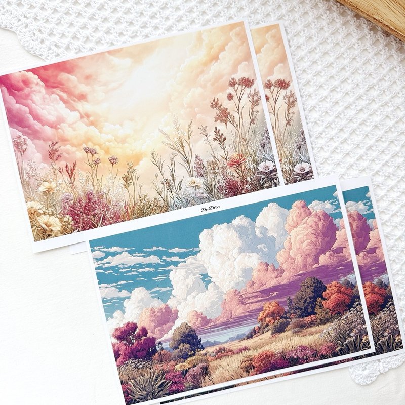 Z338 - Decorations background - 貼紙 - 紙 