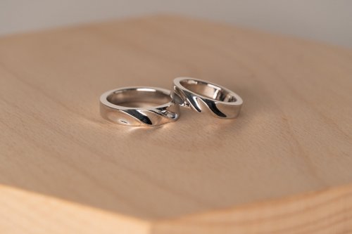 LiT-Jewelry手工訂製 925銀 雙螺旋戒指-女款