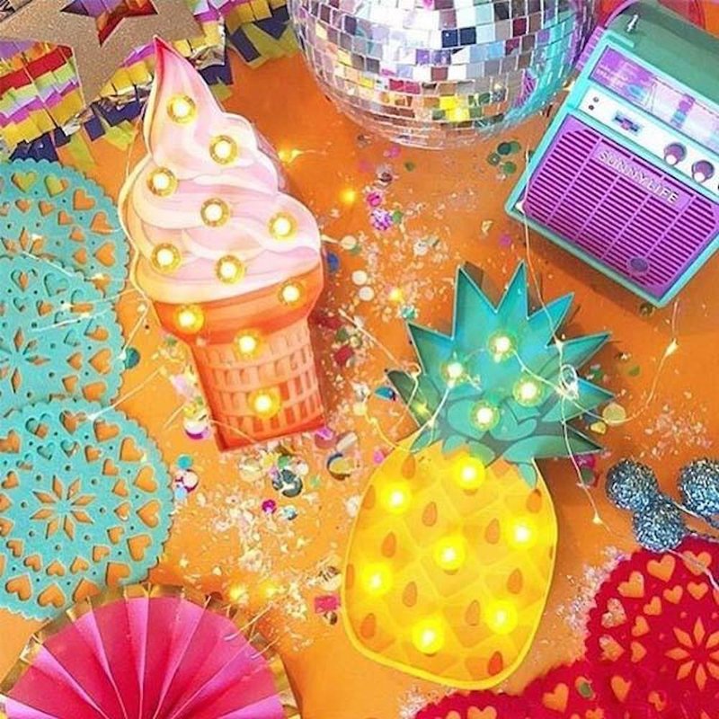 【派對商品】SUNNYLIFE 冰淇淋造型招牌燈 - 燈具/燈飾 - 塑膠 