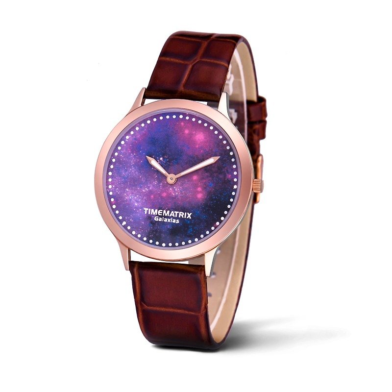 タイムマトリックスGALAXIASシリーズの時計-星をパープルにすることができます - 腕時計 - 金属 多色