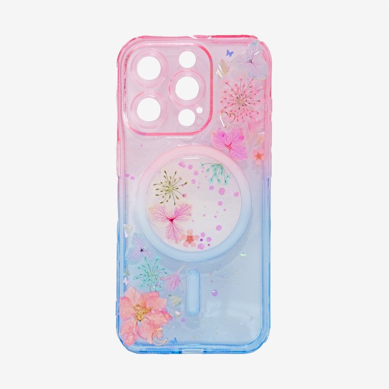 映櫻雪櫻花押花iPhone MagSafe手機殼 - 手機殼/手機套 - 黏土 粉紅色