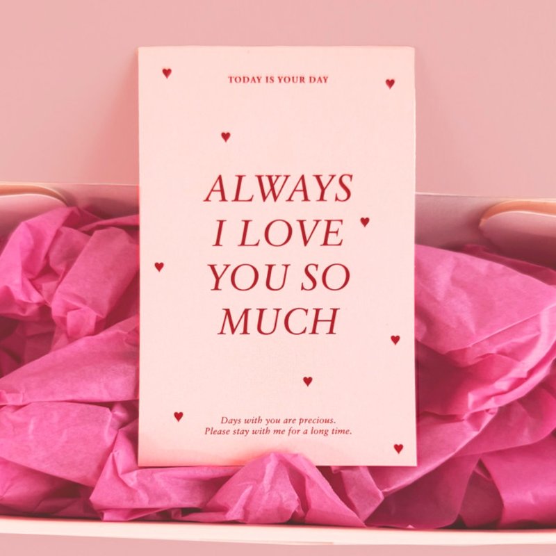 Love and like heart card(40ea) カード - 卡片/明信片 - 紙 多色