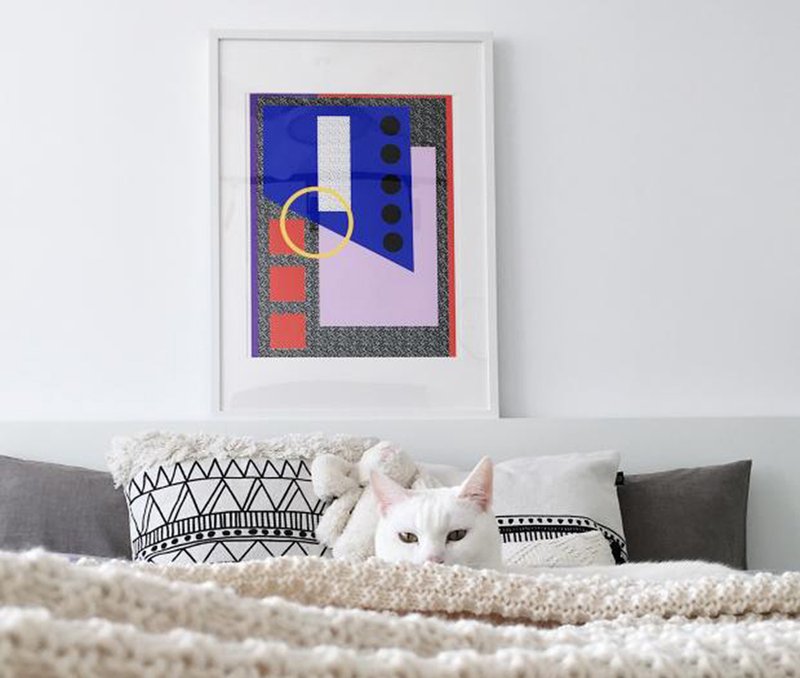 fiufiu x camille walala 簽名版手工絲網印刷 版畫 裝飾畫 - 海報/掛畫/掛布 - 紙 多色