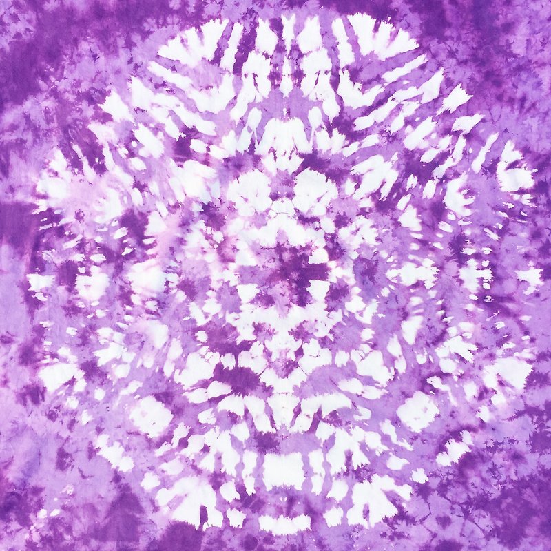Tie Dye/Tapestry/Mandala [Purple] - ของวางตกแต่ง - ผ้าฝ้าย/ผ้าลินิน สีม่วง