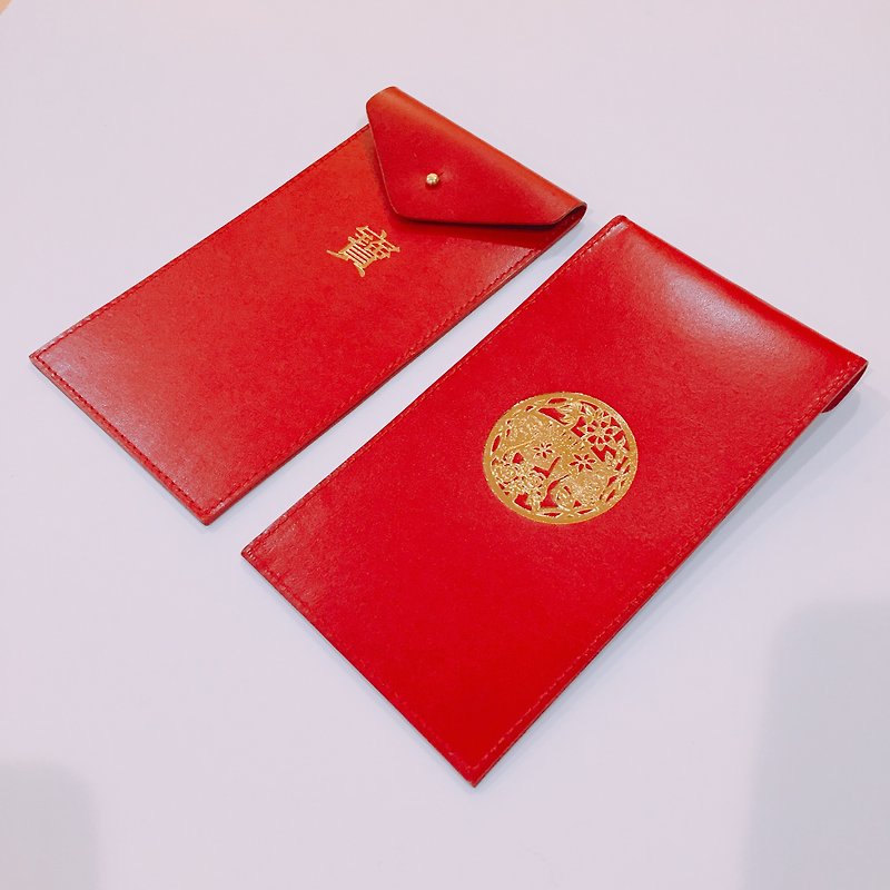 [La Fede] Year of the Pig Jewelry Lucky Leather Red Packet (Limited Sale) - Chinese New Year - Genuine Leather Red
