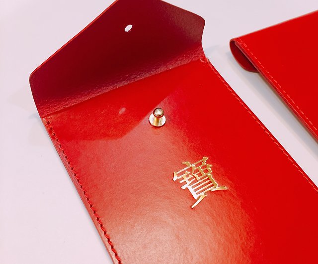 lafede Year Jewelry Shop Year of - Lucky Pinkoi - La Fede] Red the New Packet Leather Pig Sale) (Limited Chinese