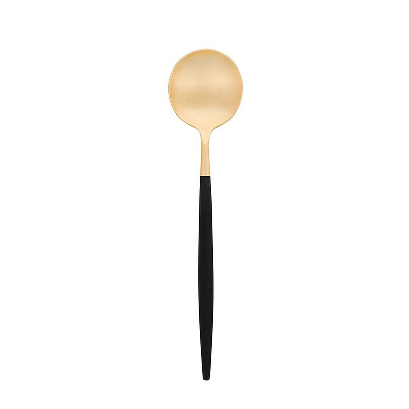 葡萄牙 Cutipol  GOA  黑金 21CM 主餐匙 - 刀叉/湯匙/餐具組 - 不鏽鋼 黑色