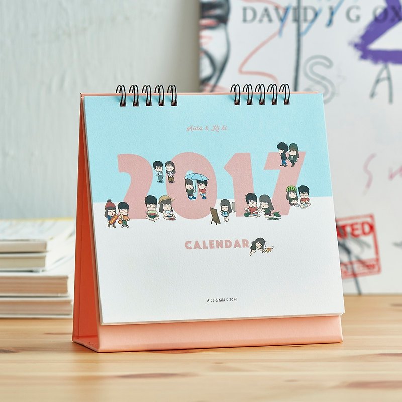 Aida & Cheek 2017 Desk Calendar (9AAHU0007) - ปฏิทิน - กระดาษ 