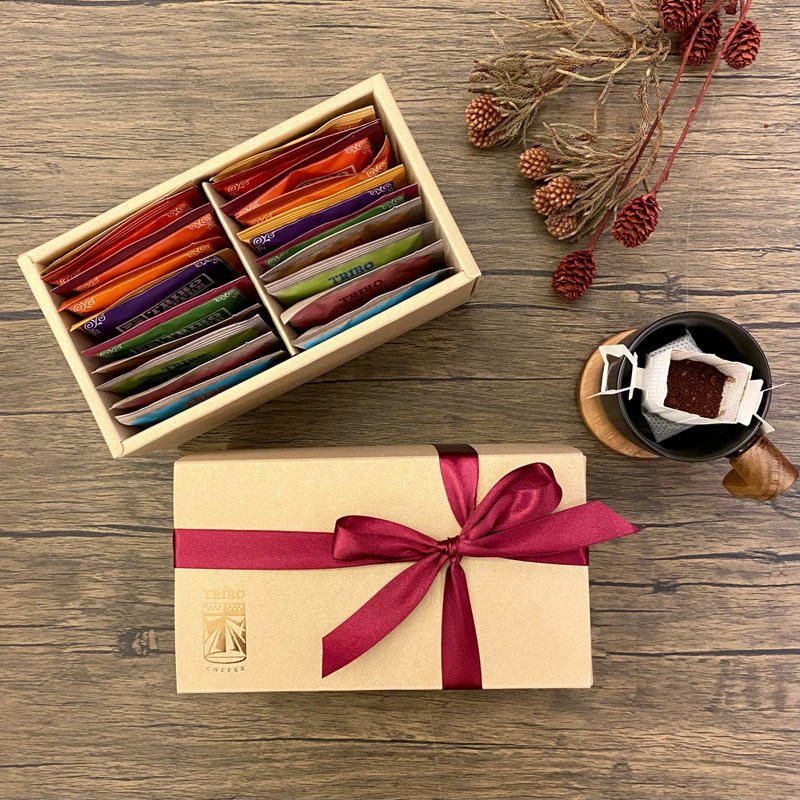 [New Year Gift Box] Explore filter hanging coffee gift box (20 pieces / 10 flavors) - Coffee - Other Materials 