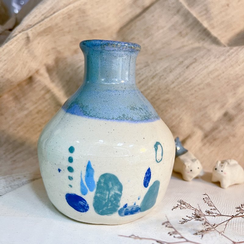 Mori Cup Series | White Pottery Vase - เซรามิก - ดินเผา ขาว