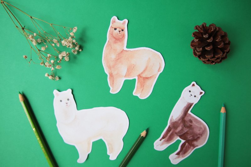 Alpaca Llama Luggage Stickers/Planner Window Laptop - Stickers - Other Materials 