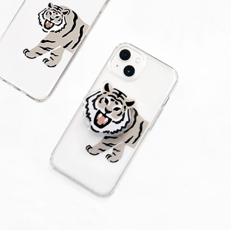 Tiger Gel Hard  Phone Case - Phone Cases - Plastic Transparent