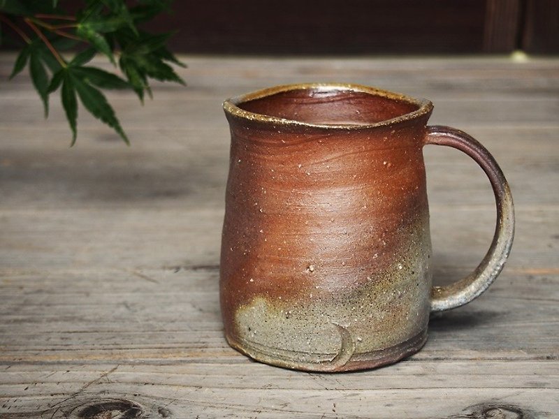 Bizen beer mugs _ b 5 - 0 17 - Pottery & Ceramics - Pottery Brown