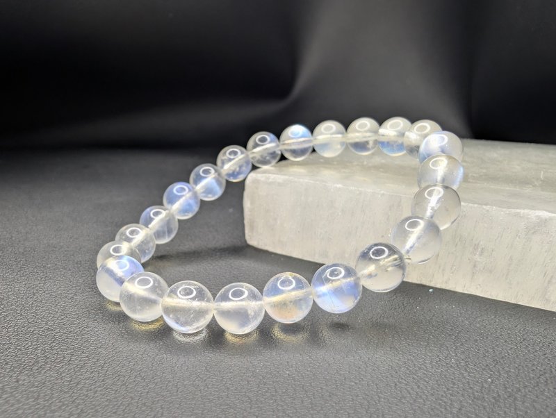 藍月光石 Moonstone 手串 手鍊 天然水晶 8mm 水晶 - 手鍊/手環 - 水晶 