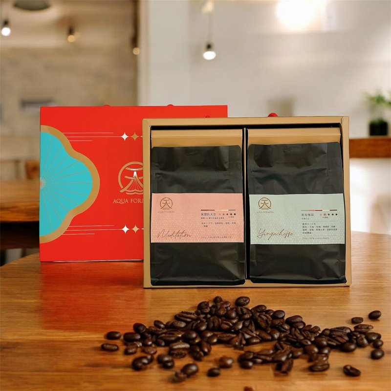 AQUA co-branded coffee bean selection gift box - กาแฟ - วัสดุอื่นๆ 