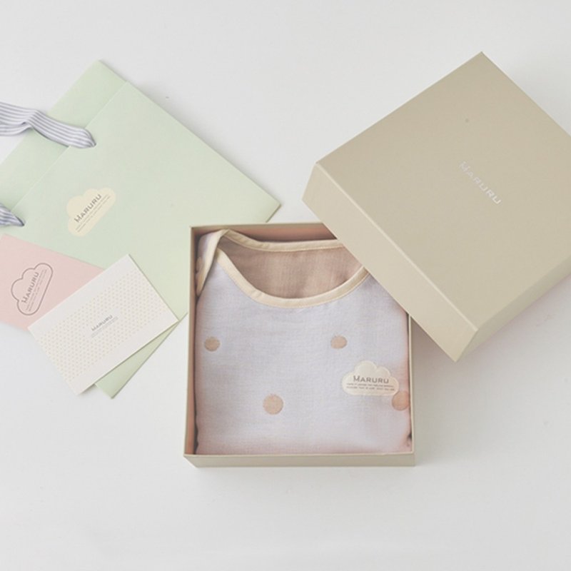 [Gift Box Set] Five-layer Yarn Anti-Kick Quilt-Baby Blue (S/M) [Newborn Gift/Birth Gift] - ของขวัญวันครบรอบ - ผ้าฝ้าย/ผ้าลินิน สีน้ำเงิน