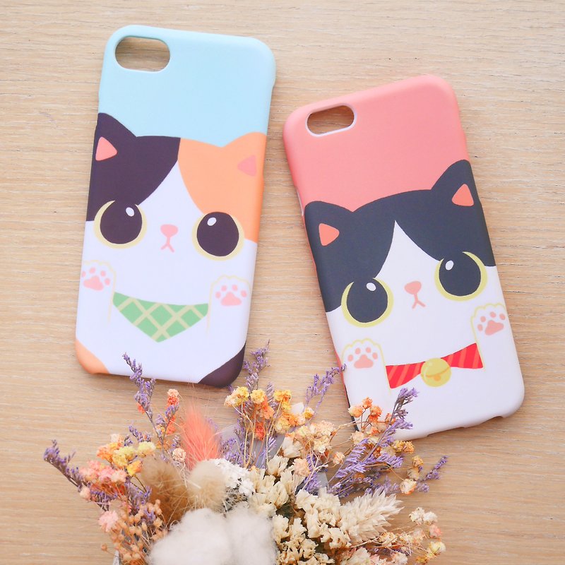 Out-of-print chubby cat phone case / ChiaBB TPU matte soft case (various colors) - Phone Cases - Other Materials Multicolor
