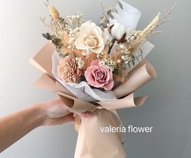 韓国風の不滅のバラの花束 ショップ Valeria Flower733 フラワー ガーデン Pinkoi