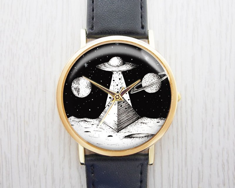 Moon Pyramid-Women's Watch/Men's Watch/Unisex Watch/Accessories【Special U Design】 - Women's Watches - Other Metals Black