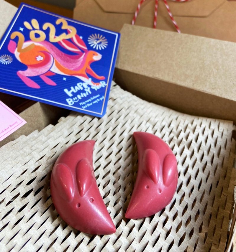 【2023新年禮盒】擲筊香皂禮盒(祈願聖筊) - 肥皂/手工皂 - 精油 紅色