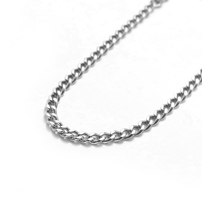 [Made in Japan Horie] Pure Titanium Necklace-Xihei - สร้อยคอ - โลหะ สีเงิน
