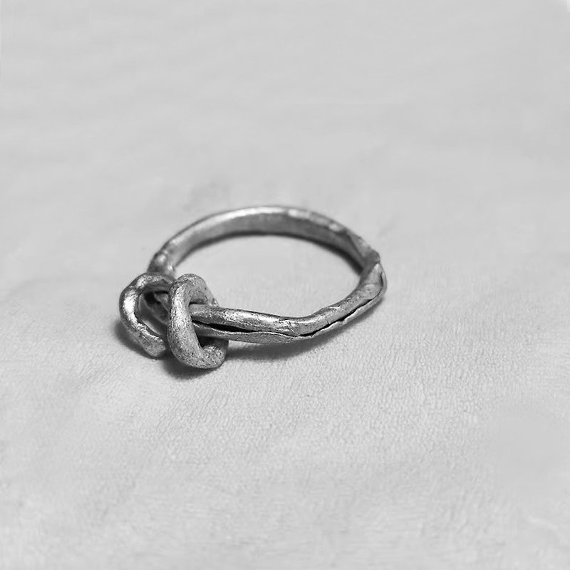 Donut Sterling Silver Silver Handmade Ring - แหวนทั่วไป - วัสดุอื่นๆ 