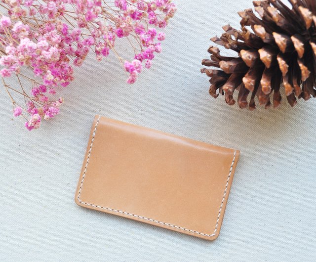 Slim Leather Business Card Holder