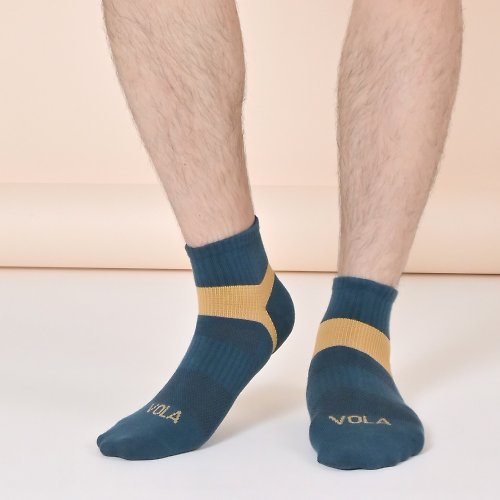 VOLA維菈文創 消臭專家 除臭足弓加壓短襪 台灣製 透氣網 機能襪 除臭襪 綠