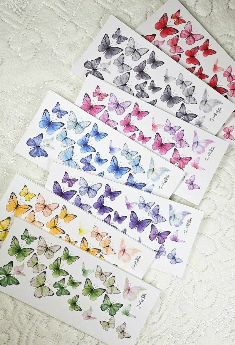 Butterfly Party Decor - กระดาษโน้ต - กระดาษ หลากหลายสี