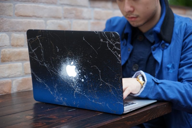 藍色銀河 防摔皮革電腦殻 MacBook Case 情人節禮物 - 平板/電腦保護殼/保護貼 - 人造皮革 粉紅色